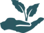 icon hand leaves